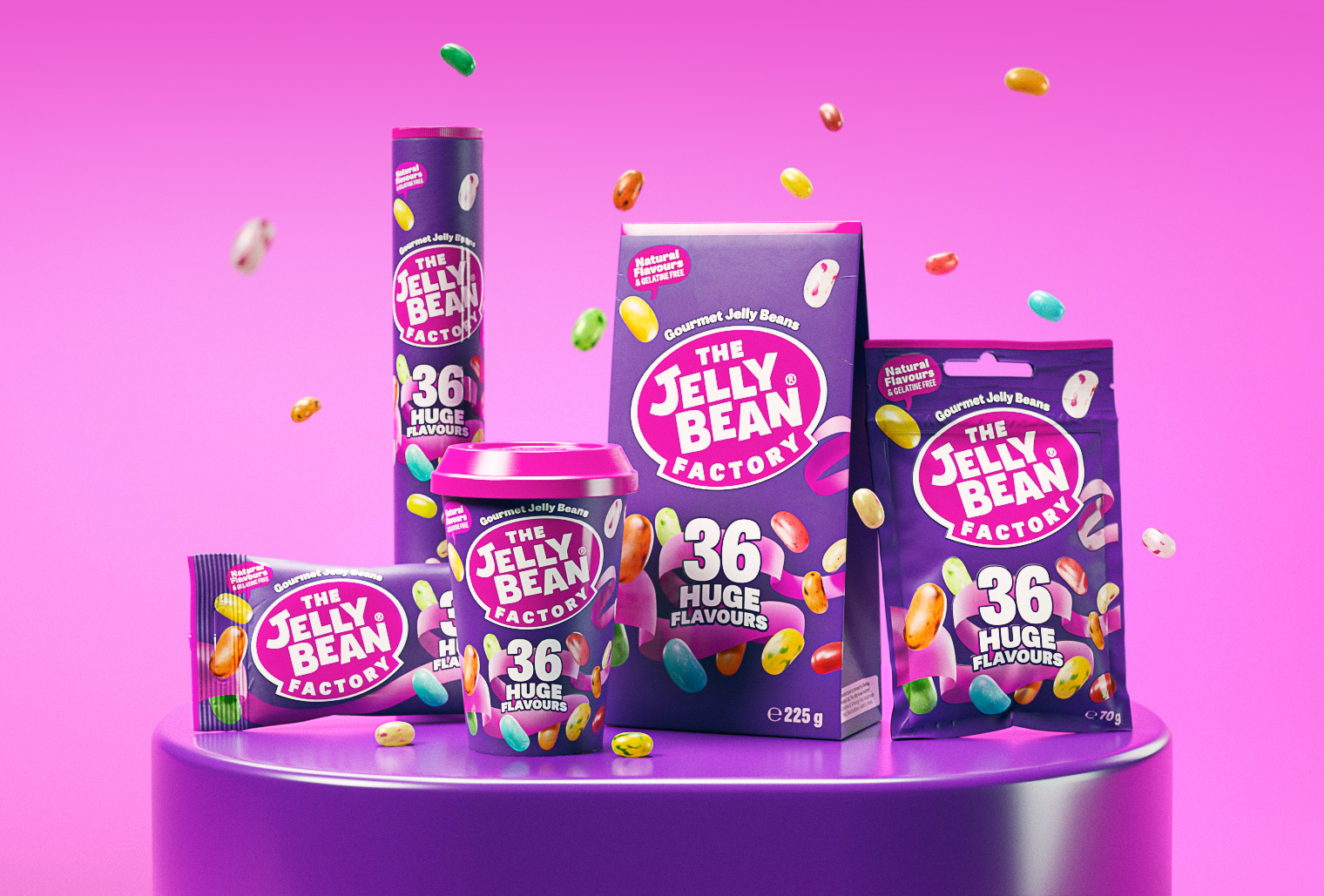The Jelly Bean Factory brändin globaali ilmeuudistus